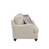 Glenn Upholstered English Arm Sofa Light Grey and Blue by Coaster at Eve Furniture