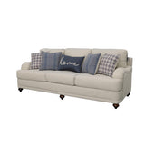 Glenn Upholstered English Arm Sofa Light Grey and Blue by Coaster at Eve Furniture