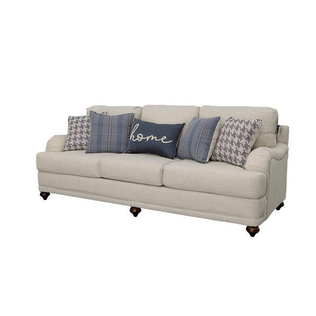 Glenn Upholstered English Arm Sofa Light Grey and Blue by Coaster at Eve Furniture