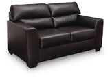 Glennbre Midnight Loveseat by Ashley at Eve Furniture
