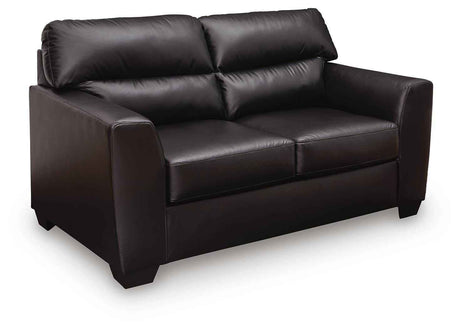 Glennbre Midnight Loveseat by Ashley at Eve Furniture