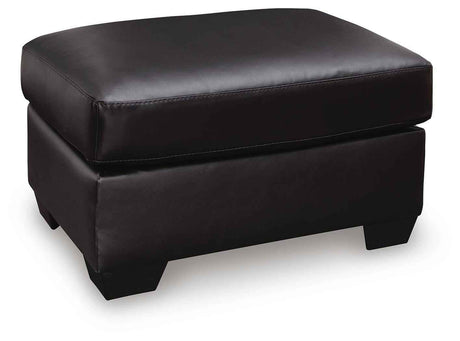 Glennbre Midnight Ottoman by Ashley at Eve Furniture