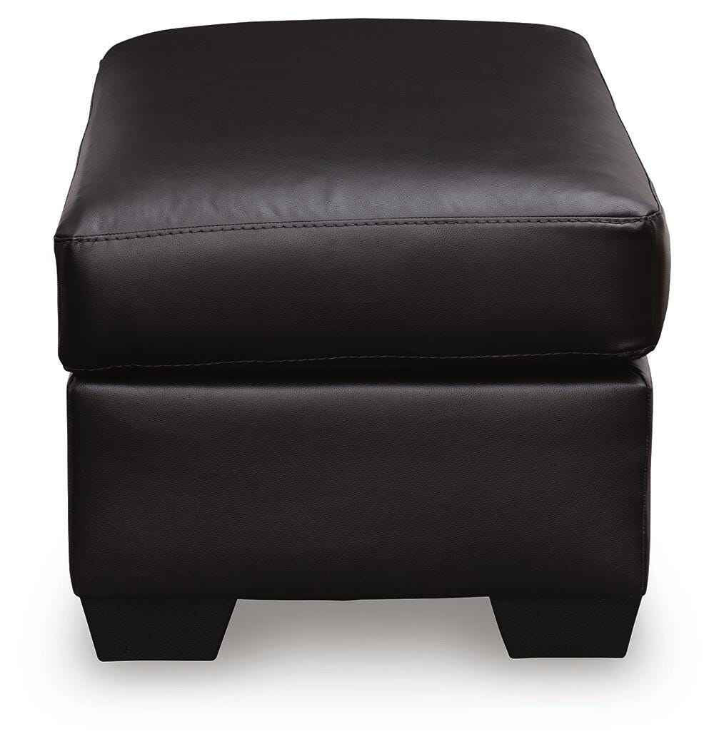 Glennbre Midnight Ottoman by Ashley at Eve Furniture