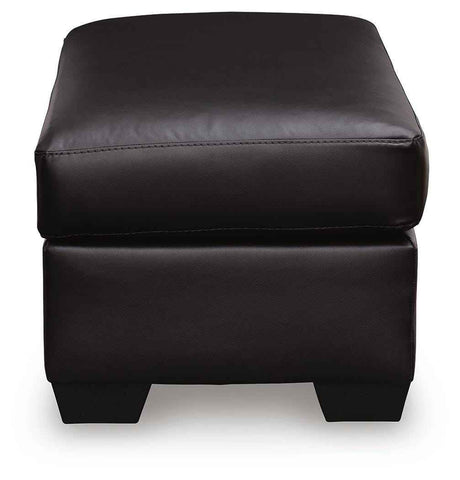 Glennbre Midnight Ottoman by Ashley at Eve Furniture