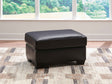 Glennbre Midnight Ottoman by Ashley at Eve Furniture