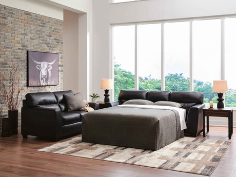 Glennbre Midnight Queen Sofa Sleeper by Ashley at Eve Furniture