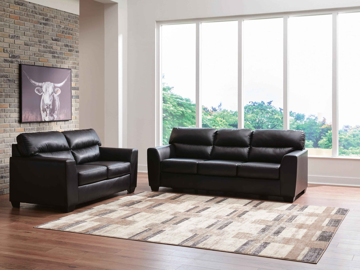Glennbre Midnight Sofa and Loveseat by Ashley at Eve Furniture