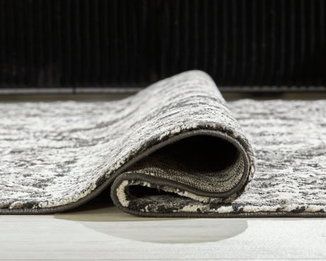 Glennisman Black/Gray/Ivory Large Rug by Ashley at Eve Furniture