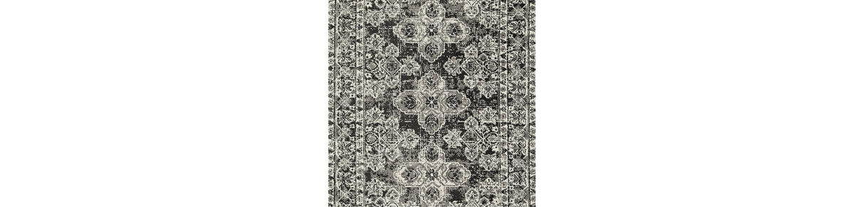 Glennisman Black/Gray/Ivory Large Rug by Ashley at Eve Furniture