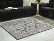 Glennisman Black/Gray/Ivory Large Rug by Ashley at Eve Furniture