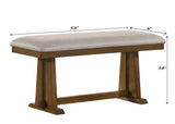 Glenwick Brown Bench by Crown Mark at Eve Furniture