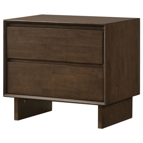 Glenwood Warm Brown 2-Drawer Nightstand by Coaster at Eve Furniture