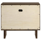 Glenwood Warm Brown 2-Drawer Nightstand by Coaster at Eve Furniture