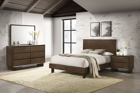 Glenwood Warm Brown 4-Piece Queen Bedroom Set by Coaster at Eve Furniture