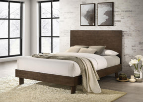 Glenwood Warm Brown 48-inch Queen Platform Panel Bed by Coaster at Eve Furniture
