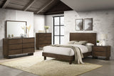 Glenwood Warm Brown 5-Piece Eastern King Bedroom Set by Coaster at Eve Furniture