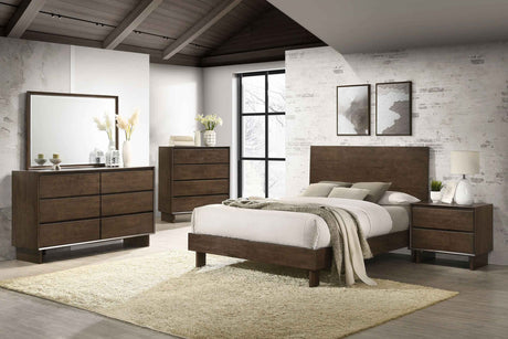 Glenwood Warm Brown 5-piece Queen Bedroom Set by Coaster at Eve Furniture