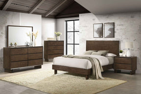 Glenwood Warm Brown 5-piece Queen Bedroom Set by Coaster at Eve Furniture
