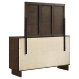 Glenwood Warm Brown 6-drawer Dresser and Mirror by Coaster at Eve Furniture