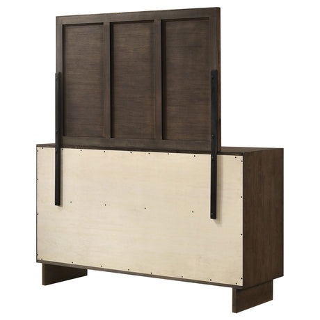 Glenwood Warm Brown 6-drawer Dresser and Mirror by Coaster at Eve Furniture