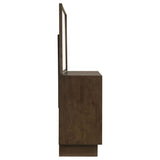 Glenwood Warm Brown 6-drawer Dresser and Mirror by Coaster at Eve Furniture