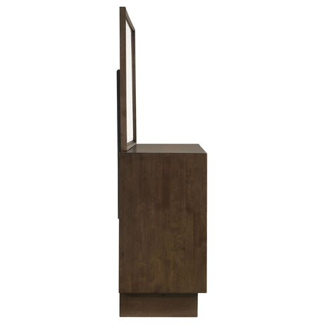 Glenwood Warm Brown 6-drawer Dresser and Mirror by Coaster at Eve Furniture