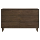 Glenwood Warm Brown 6-Drawer Dresser by Coaster at Eve Furniture