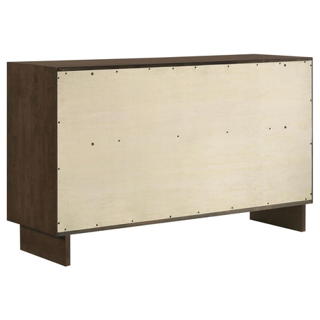 Glenwood Warm Brown 6-Drawer Dresser by Coaster at Eve Furniture