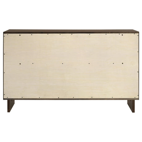 Glenwood Warm Brown 6-Drawer Dresser by Coaster at Eve Furniture