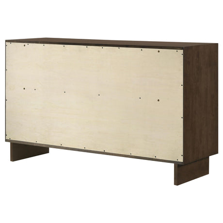 Glenwood Warm Brown 6-Drawer Dresser by Coaster at Eve Furniture