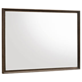 Glenwood Warm Brown Dresser Mirror by Coaster at Eve Furniture