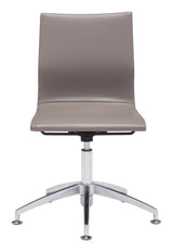 Glider Conference Chair Taupe by Zuomod at Eve Furniture