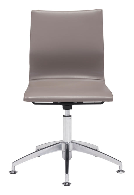 Glider Conference Chair Taupe by Zuomod at Eve Furniture