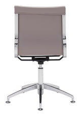 Glider Conference Chair Taupe by Zuomod at Eve Furniture