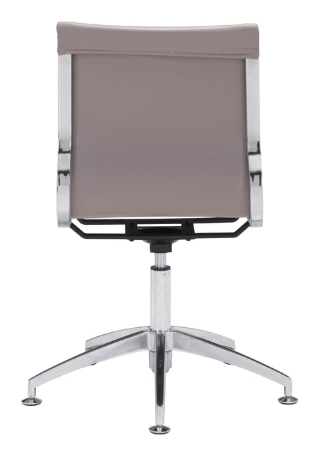 Glider Conference Chair Taupe by Zuomod at Eve Furniture