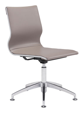 Glider Conference Chair Taupe by Zuomod at Eve Furniture