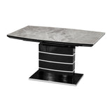 Glissand Black Expandable Dining Table by Homelegance at Eve Furniture