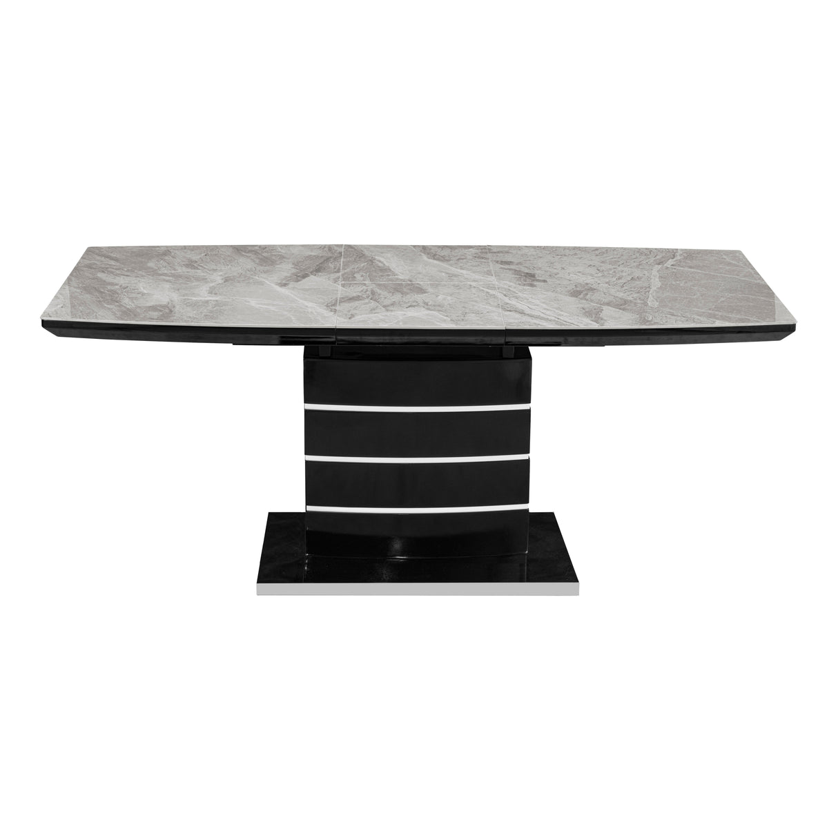 Glissand Black Expandable Dining Table by Homelegance at Eve Furniture