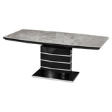 Glissand Black Expandable Dining Table by Homelegance at Eve Furniture
