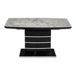 Glissand Black Expandable Dining Table by Homelegance at Eve Furniture