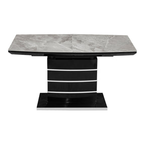 Glissand Black Expandable Dining Table by Homelegance at Eve Furniture