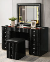 Gloria Black Vanity set by New Era Innovations at Eve Furniture
