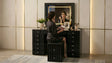 Gloria Black Vanity set by New Era Innovations at Eve Furniture