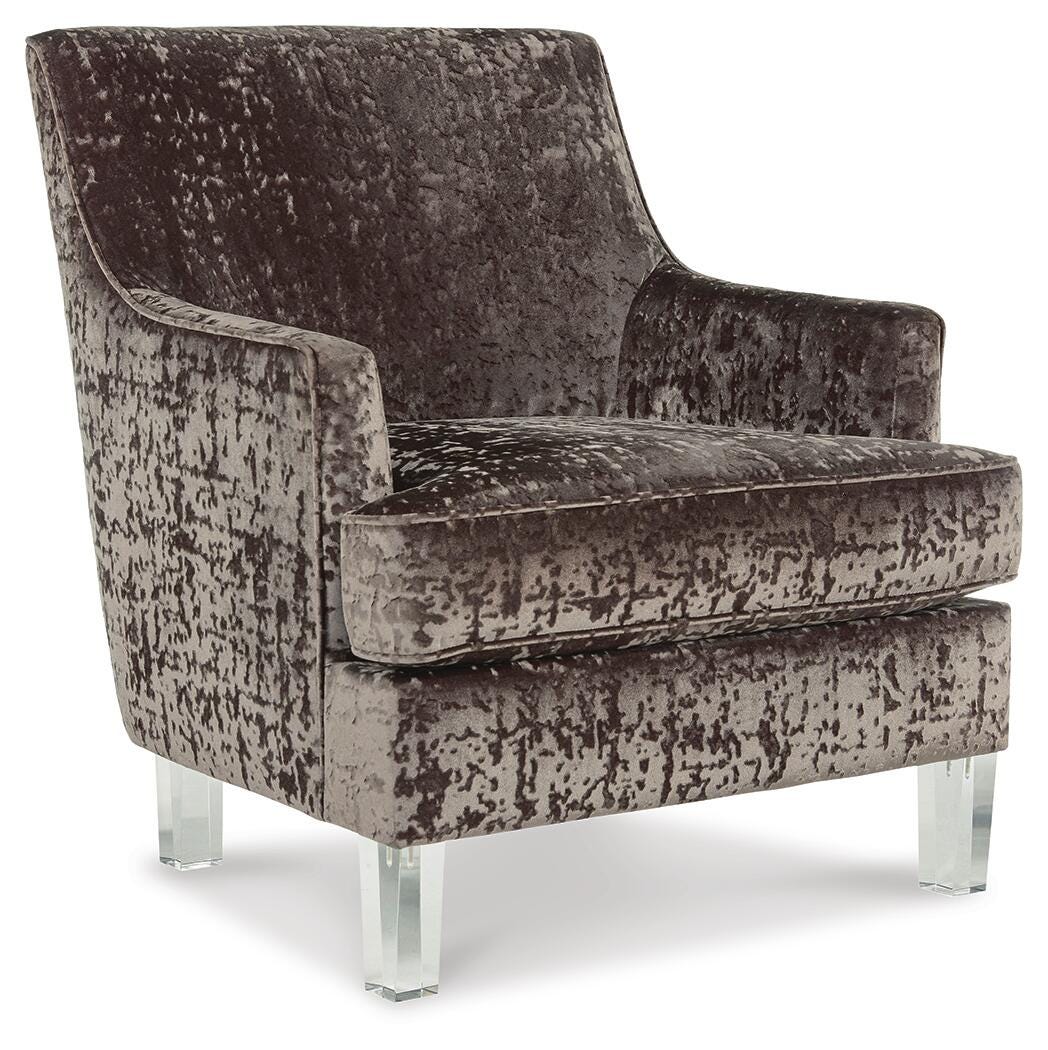Gloriann Charcoal Accent Chair by Ashley at Eve Furniture