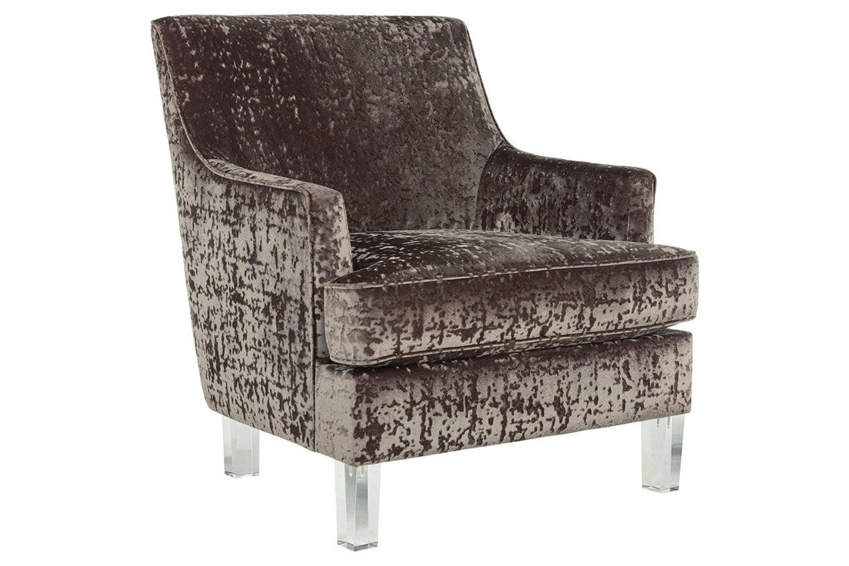 Gloriann Charcoal Accent Chair by Ashley at Eve Furniture
