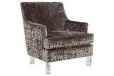 Gloriann Charcoal Accent Chair by Ashley at Eve Furniture