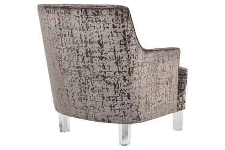 Gloriann Charcoal Accent Chair by Ashley at Eve Furniture