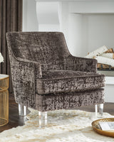 Gloriann Charcoal Accent Chair by Ashley at Eve Furniture