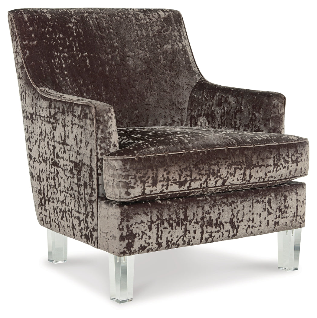 Gloriann Charcoal Accent Chair by Ashley at Eve Furniture