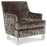Gloriann Charcoal Accent Chair by Ashley at Eve Furniture